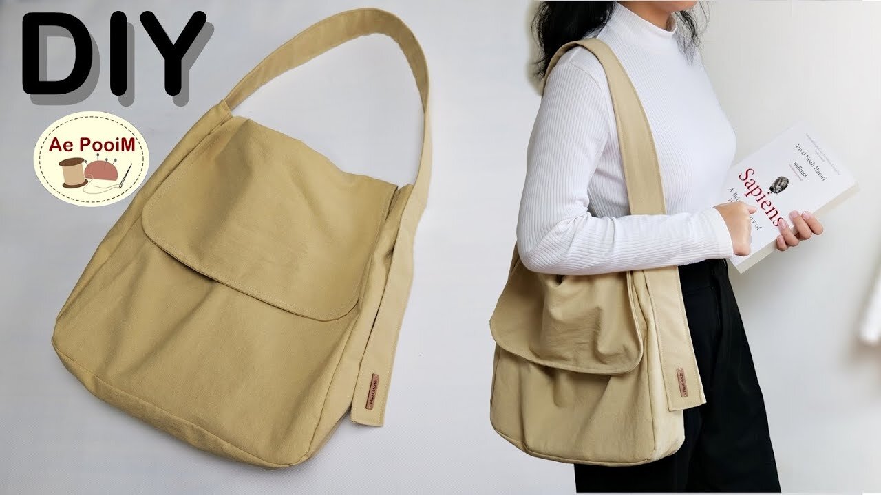 A shoulder bag that's really cool and so easy to make