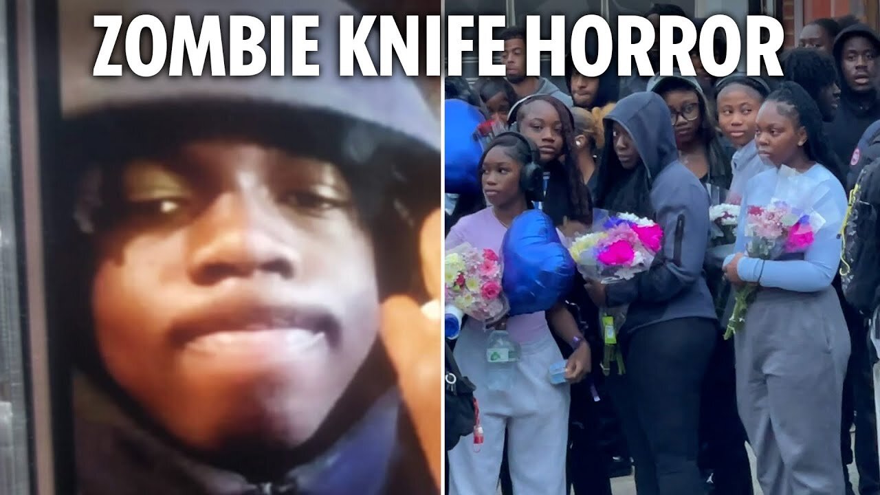 Tributes to boy, 15, stabbed to death with zombie knife & left dying on street as pals share agony