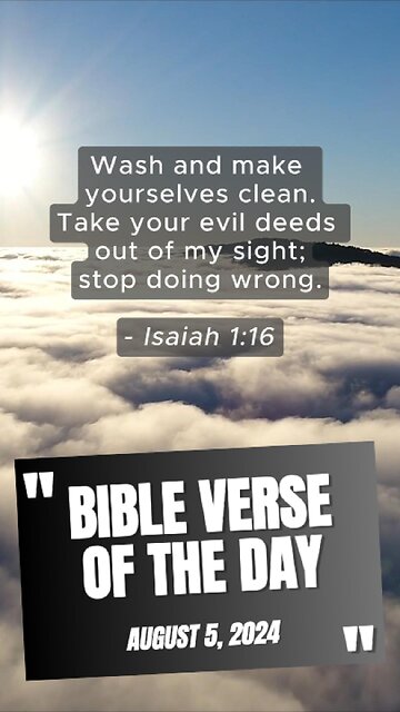 Bible Verse of the Day: August 5, 2024