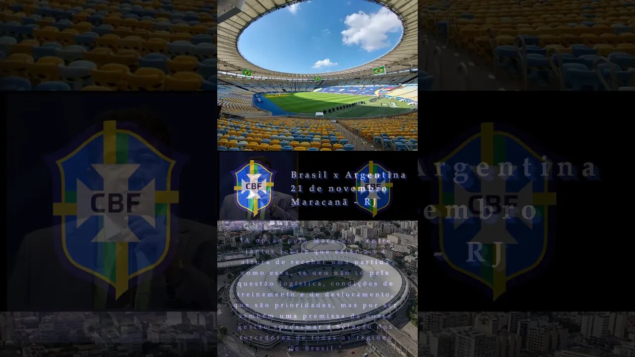 Brasil x Argentina no Marcanã em 2023 #futebol #brasil #argentina