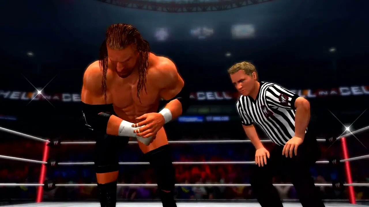 WWE '13 Gameplay Brock Lesnar vs Triple H