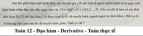 Sau khi phát hiện một dịch bệnh, các chuyên gia y tế ước tính số người nhiễm bệnh kể từ