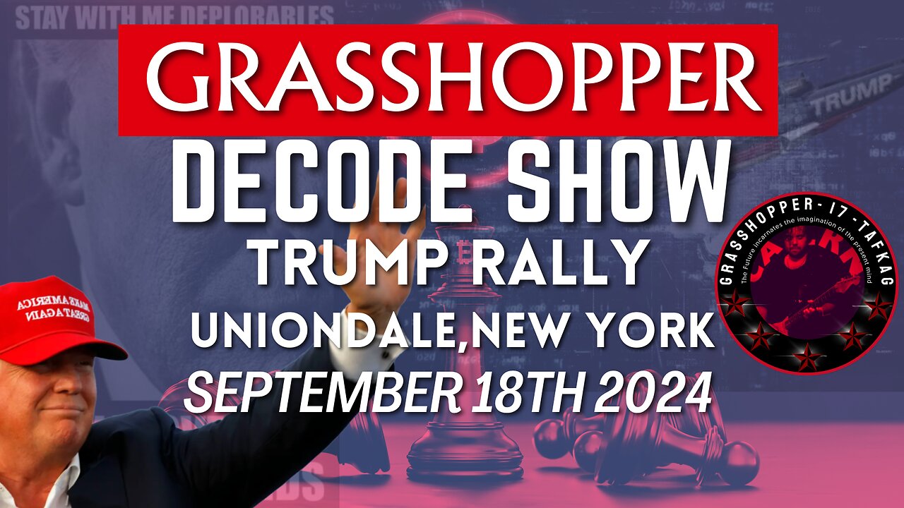 Grasshopper Live Decode Show - President Trump Rally in Uniondale, New York