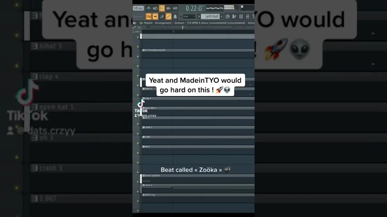 Yeat and MadeinTYO would go crazy on this ! 🚀👽 #yeat #madeintyo #beat