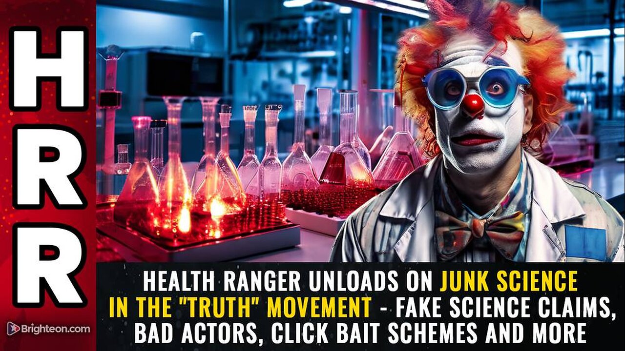 Health Ranger UNLOADS on junk science in the "truth" movement - FAKE science claims, BAD actors, click bait schemes and more