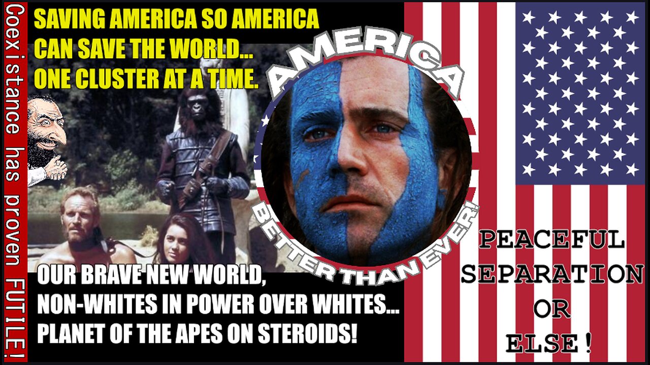 OUR BRAVE NEW WORLD, NON-WHITES IN POWER OVER WHITES... PLANET OF THE APES ON STEROIDS!