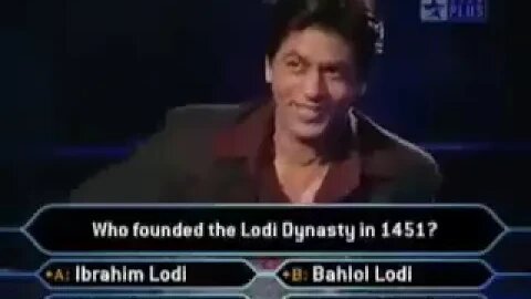 Funny clip of KBC season 3 | Shahrukh Khan with Contestant.