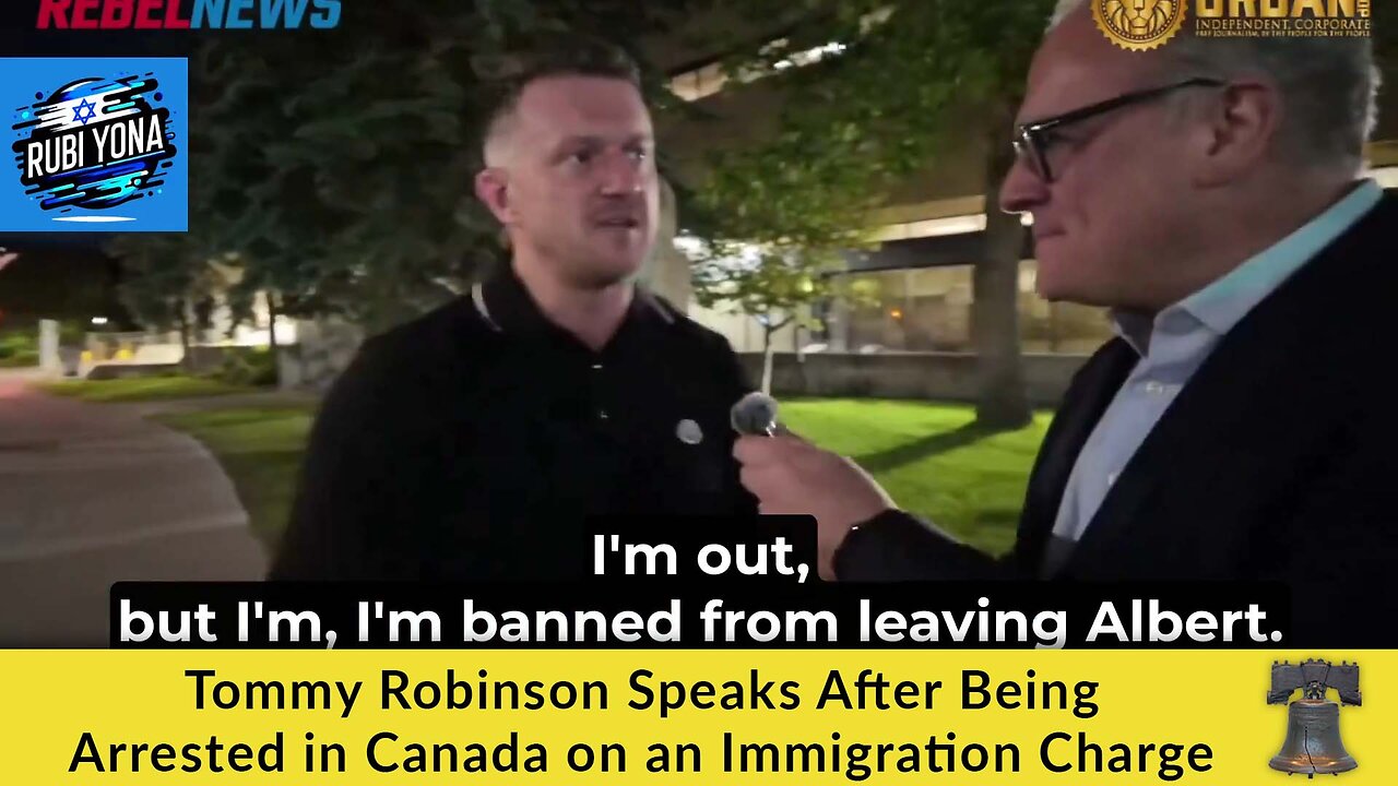 Tommy Robinson Speaks After Being Arrested in Canada on an Immigration Charge