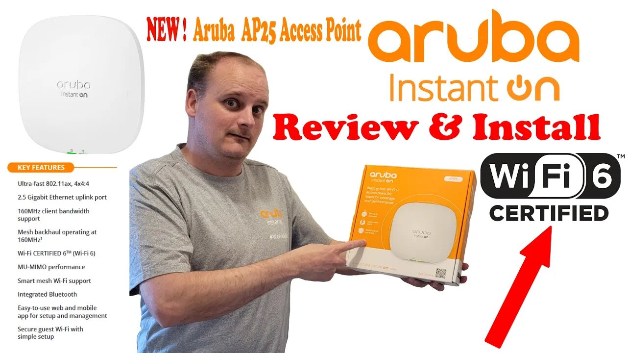 Aruba AP25 Unboxing Setup & Review !