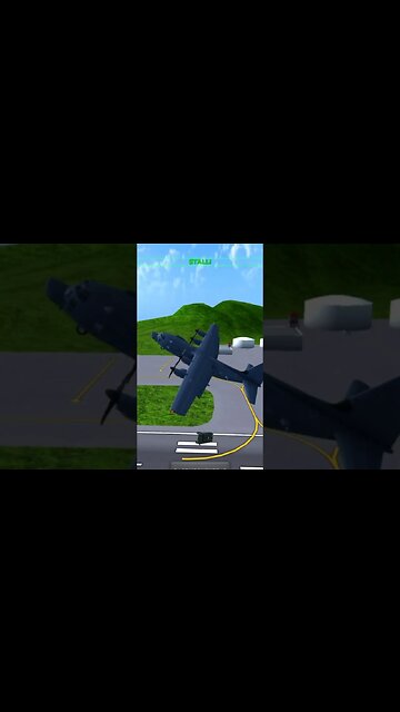 Crashing MC-130 into Vehicle | Turboprop Flight Simulator #shorts