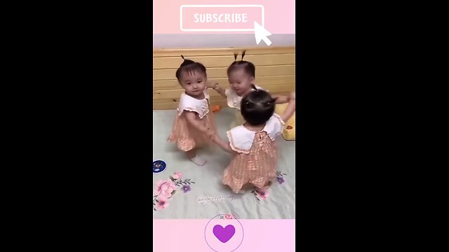 Funny Triplets babies. So cute and smart 🥰😍