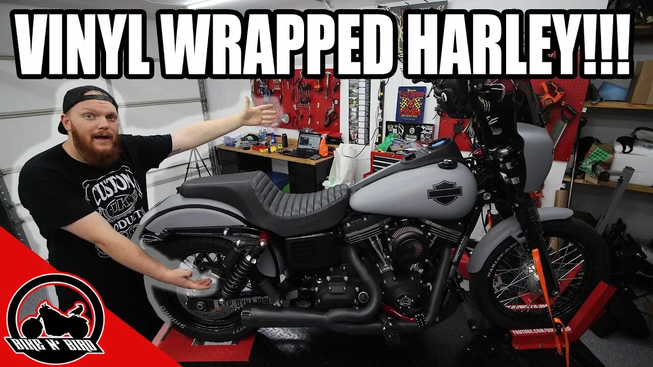 Vinyl Wrap Harley-Davidson Street Bob - Dyna Build Series Ep.15