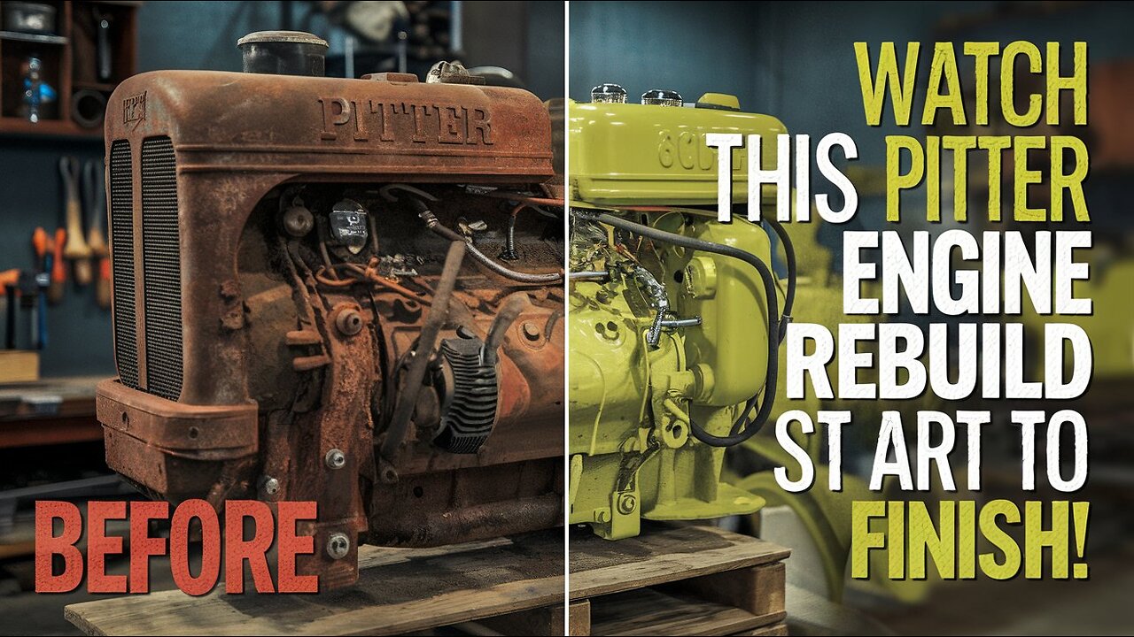 Pitter Engine Restoration | DIY Repair & Full Engine Rebuild Tutorial