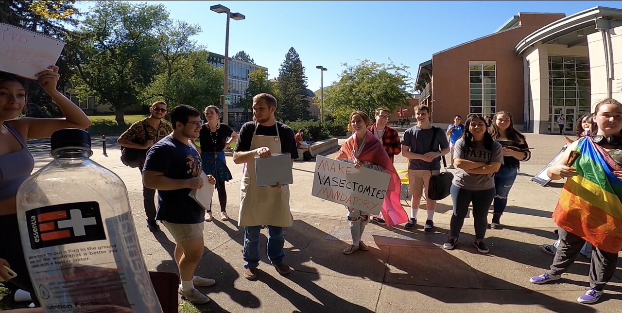 Univ of Idaho: Angry Atheist, Contending with Many Homosexuals, 2 Christian Students Stand with Me