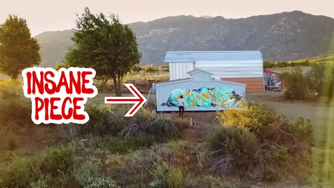 STREET ARTIST PAINTS A GIANT FARM!