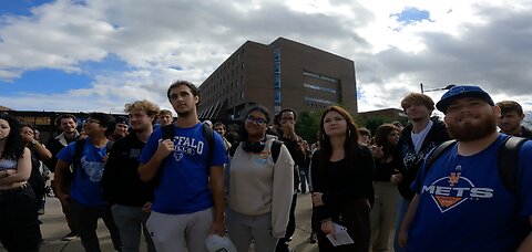 University at Buffalo: Rebuking An Arrogant Atheist, Wicked Fake Christians Defend Sin, Police Called, Crowd Swells, Homosexuals, Muslims, Lukewarm Christians, Atheists All Join Forces Against the Gospel of Jesus Christ, Crowd Descends Into Rabid Chaos