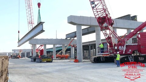 I294 Mile Long Bridge erection start (Metropolitan Steel)