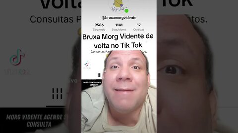 @bruxamorgvidente nova conta no tik Tok da bruxa mais famosa do Brasil