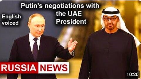 President Putin's negotiations with the UAE President