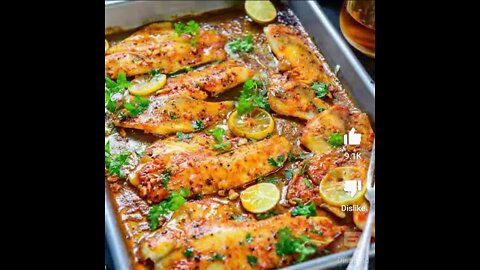 Lemon Garlic Based Tilapia tasty recipes 😋