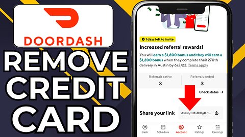 HOW TO REMOVE CREDIT CARD FROM DOORDASH