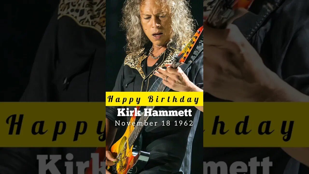 HBD Kirk Hammett - Metallica #musicchannel #musicnews #rockband #rockstory #rocknews #metallica