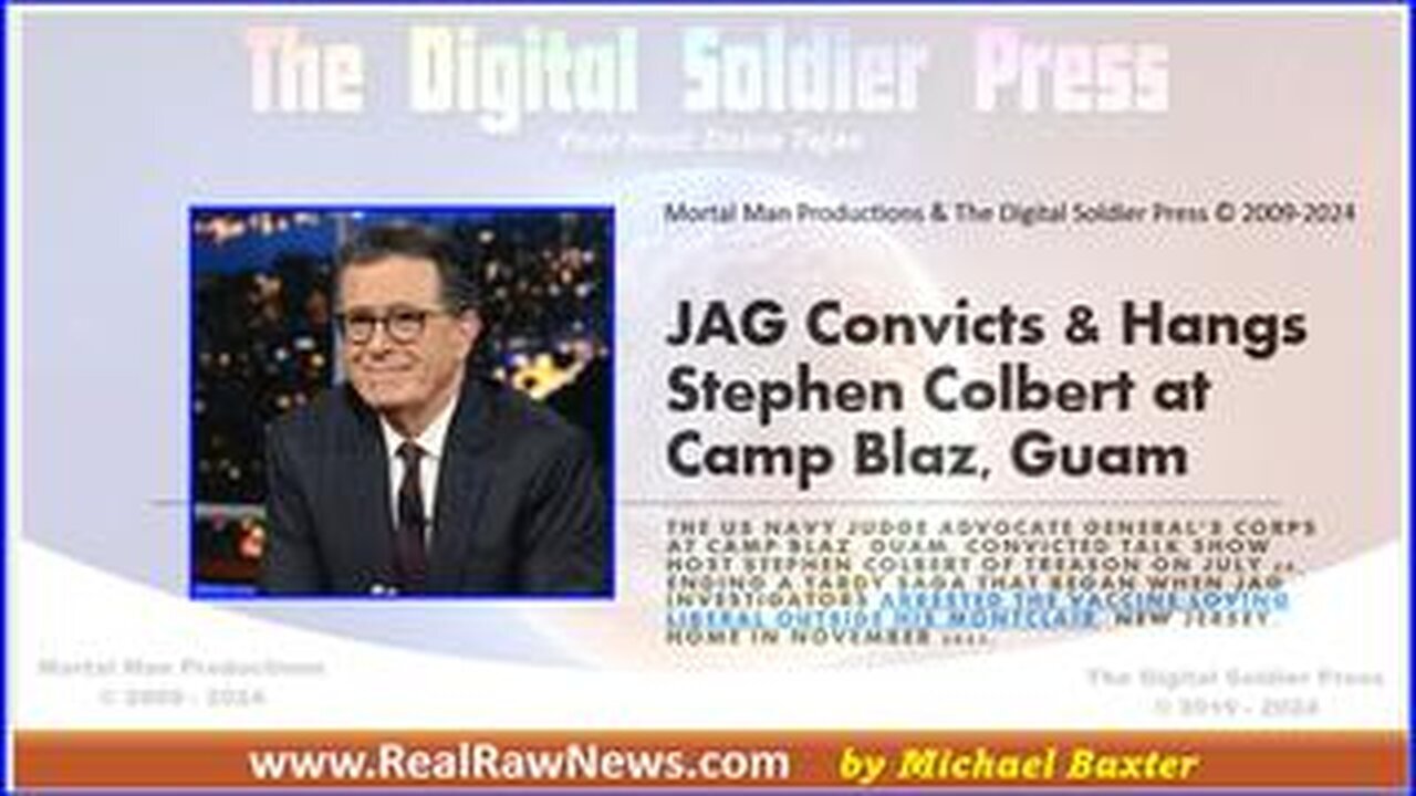 JAG Convicts & Hangs Stephen Colbert at Camp Blaz, GUAM.