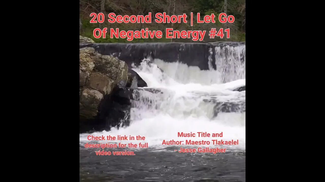 20 Second Short Of Let Go Of Negative Energy | #meditation #shorts #shortsvideo #waterfall #41