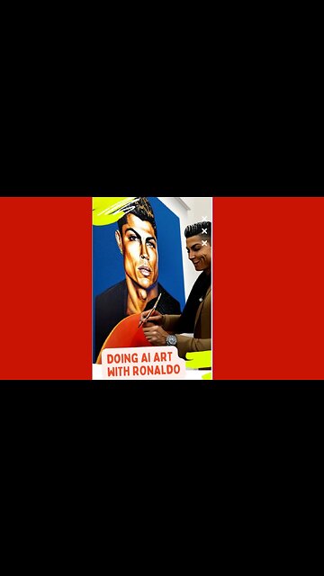 Doing Art with CR7 @tvasart #ronaldo #football #ai #viral #shorts #art #subscriber #cr7 #popart