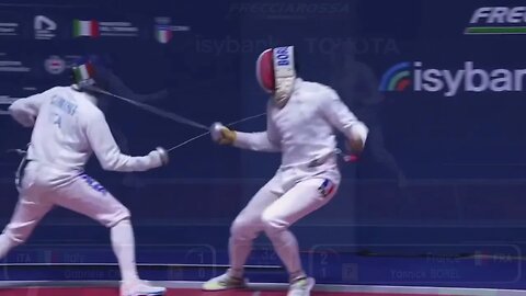 Epee Fencing - Almost missed it! | Cimini G vs Borel Y