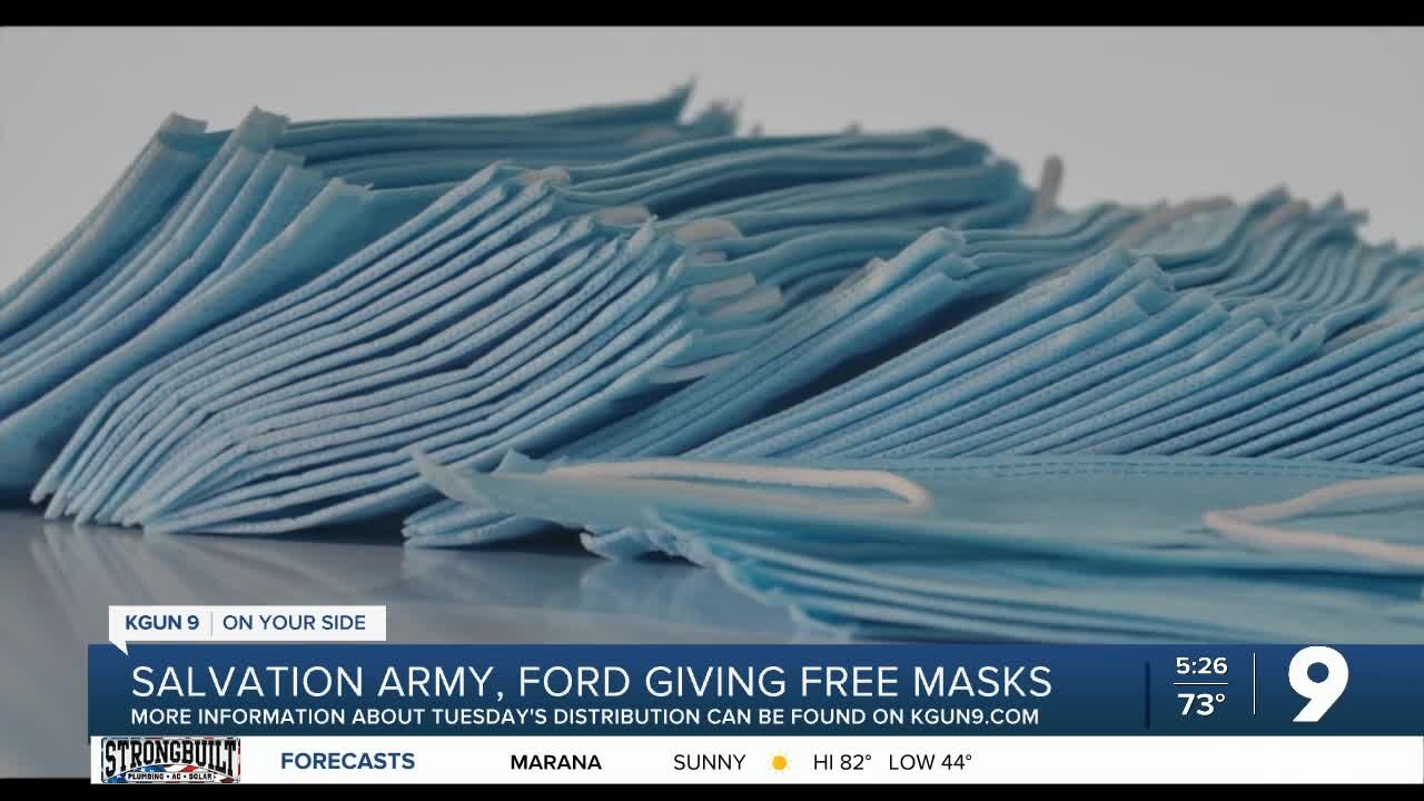 Salvation Army to help distribute more than 1.3 million face masks to Arizona communities