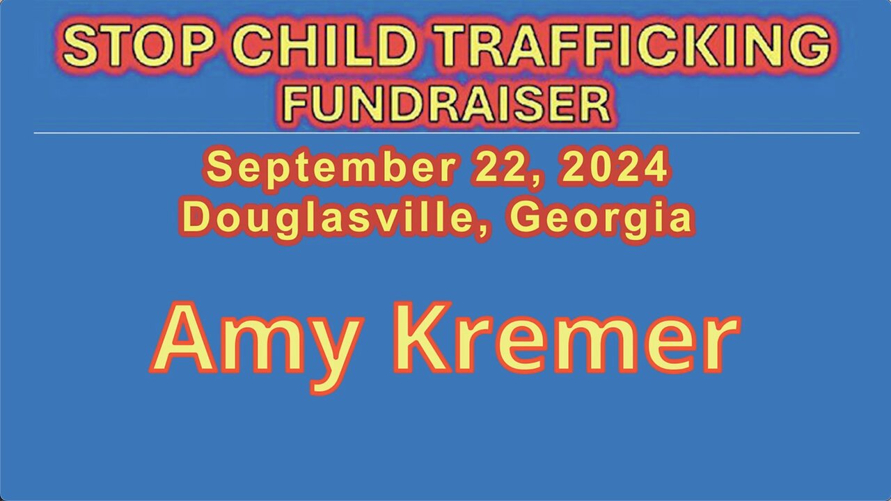 Amy Kremer Speaks At Stop Child Trafficking Fundraiser - Sept 22, 2024