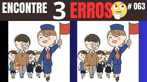 ENCONTRE OS TRES ERROS ✅✅✅🤔| # 063 | 🤔90% DAS PESSOAS NÃO CONSEGUEM😄😄