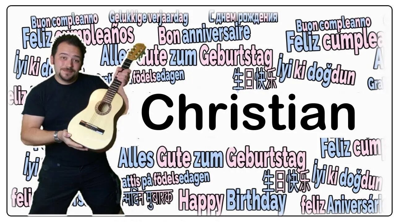 Happy Birthday Christian - Happy Birthday to You Christian #shorts