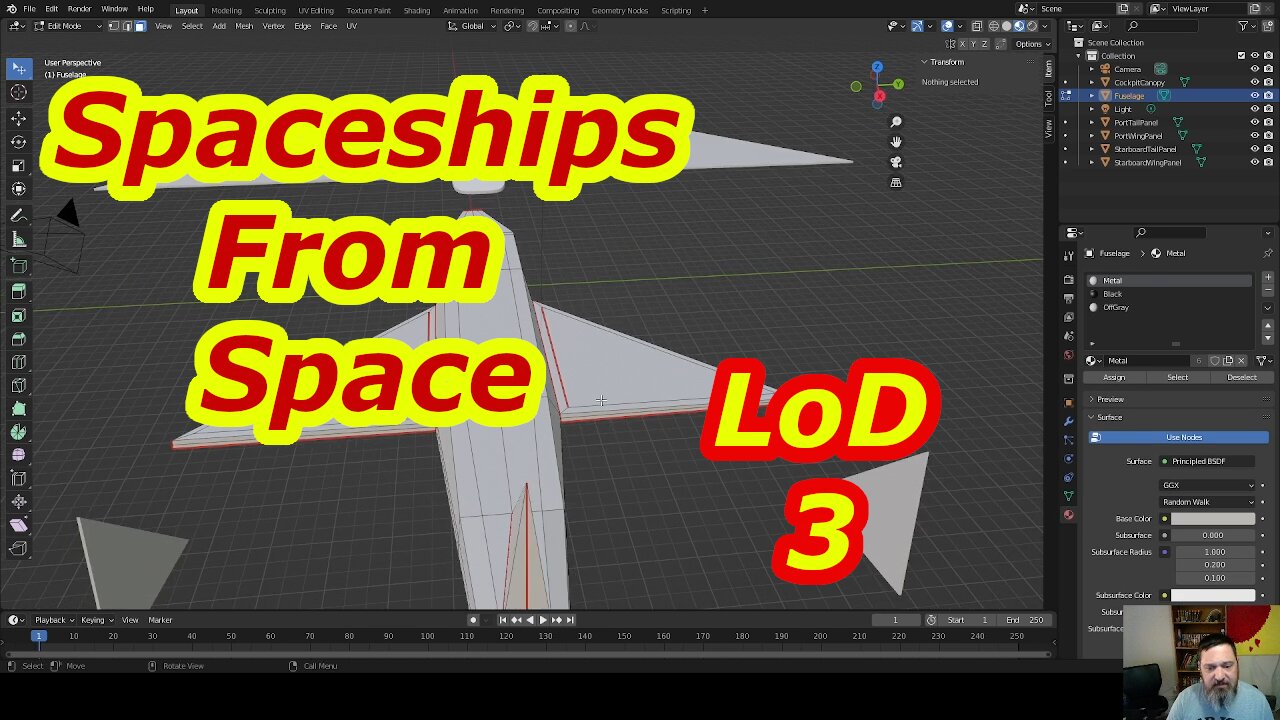 Spaceships from SPACE LoD3 Blender