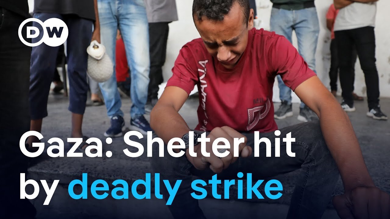 Gaza update: Israeli strike on shelter kills dozens, 1.8 million living in extreme hunger | DW News