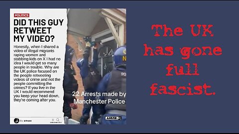 The UK has gone full fascist. The crime? ReTweeting ! ! !