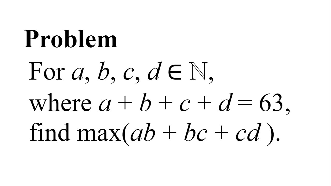 Math Challenge Problem #1