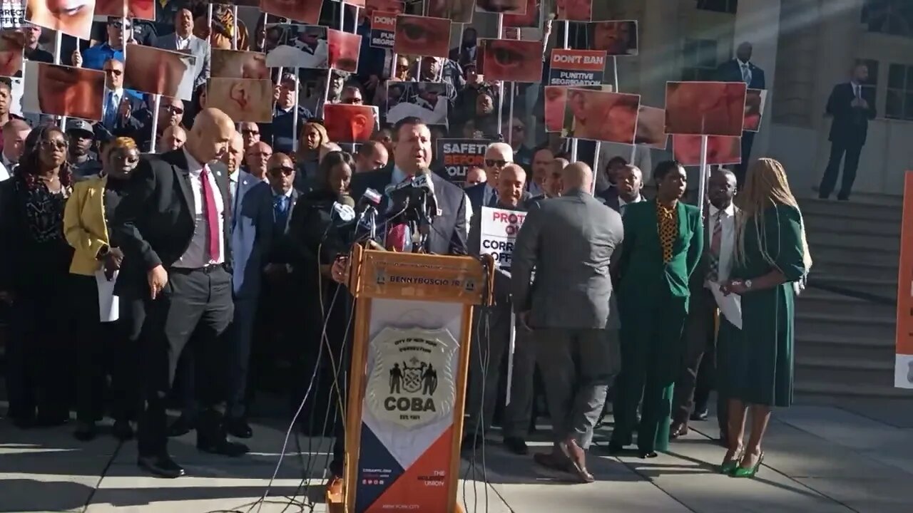 The Rally to Stop The Ban on Punitive Segregation City Hall Steps hosted by @NYCCOBA1 9/28/2022