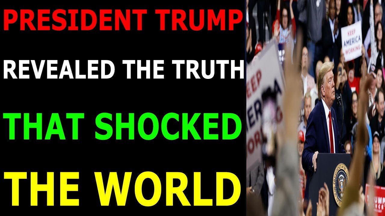 PRESIDENT TRUMP REVEALED THE TRUTH THAT SHOCKED THE WORLD DEEPDIVE INTO SECRET THINGS - TRUMP NEWS