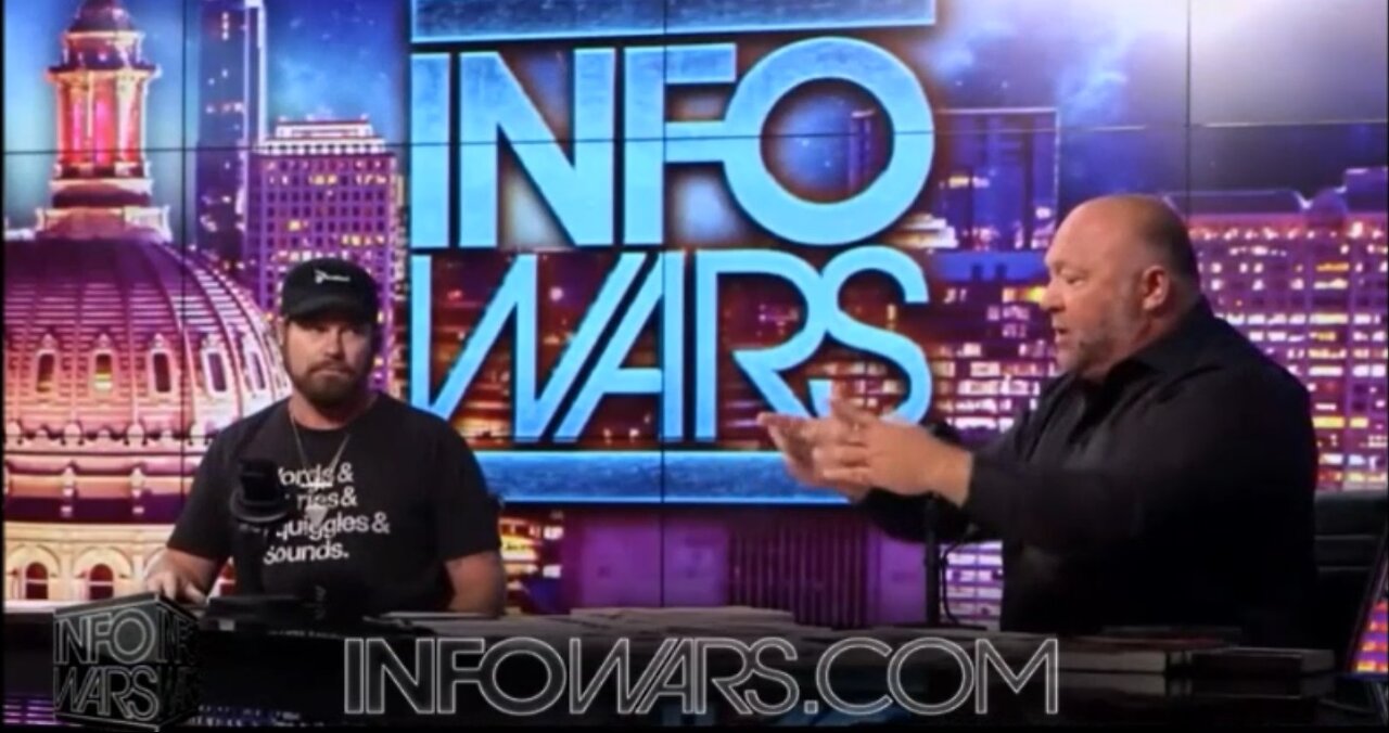 Alex Jones with Mark England