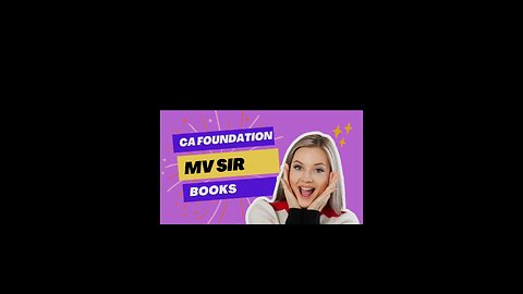 CA Foundation MV SIR books review #ca foundation