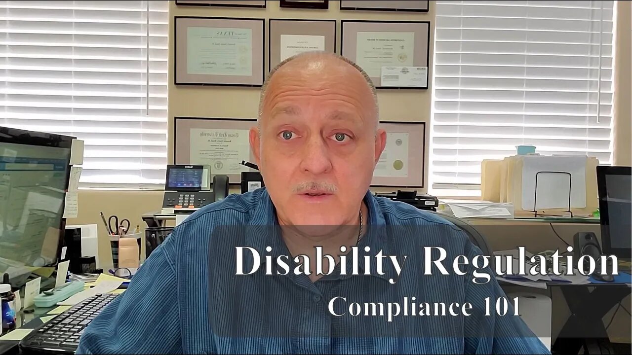 Disability Regulation Compliance 101