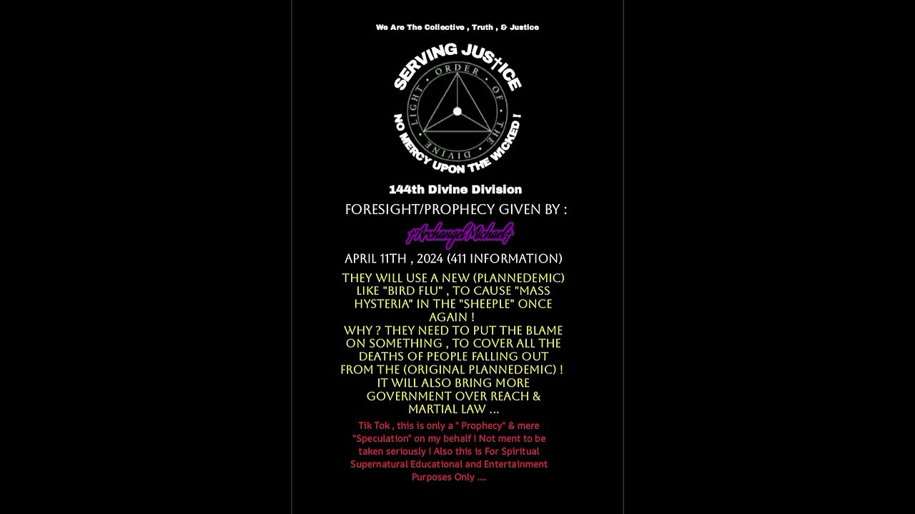 The Prophecy That TIK TOK doesn't want you to see !!!