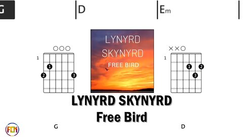 LYNYRD SKYNYRD Free Bird - Guitar Chords & Lyrics HD