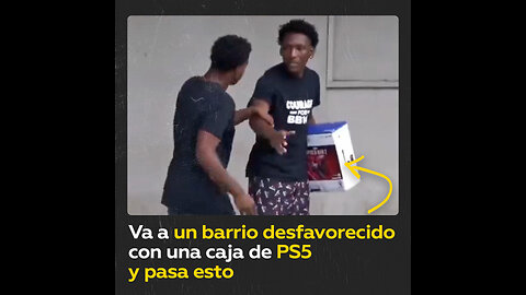 Caja de la PS5 en un barrio desfavorecido: ¿cómo reaccionan los locales?