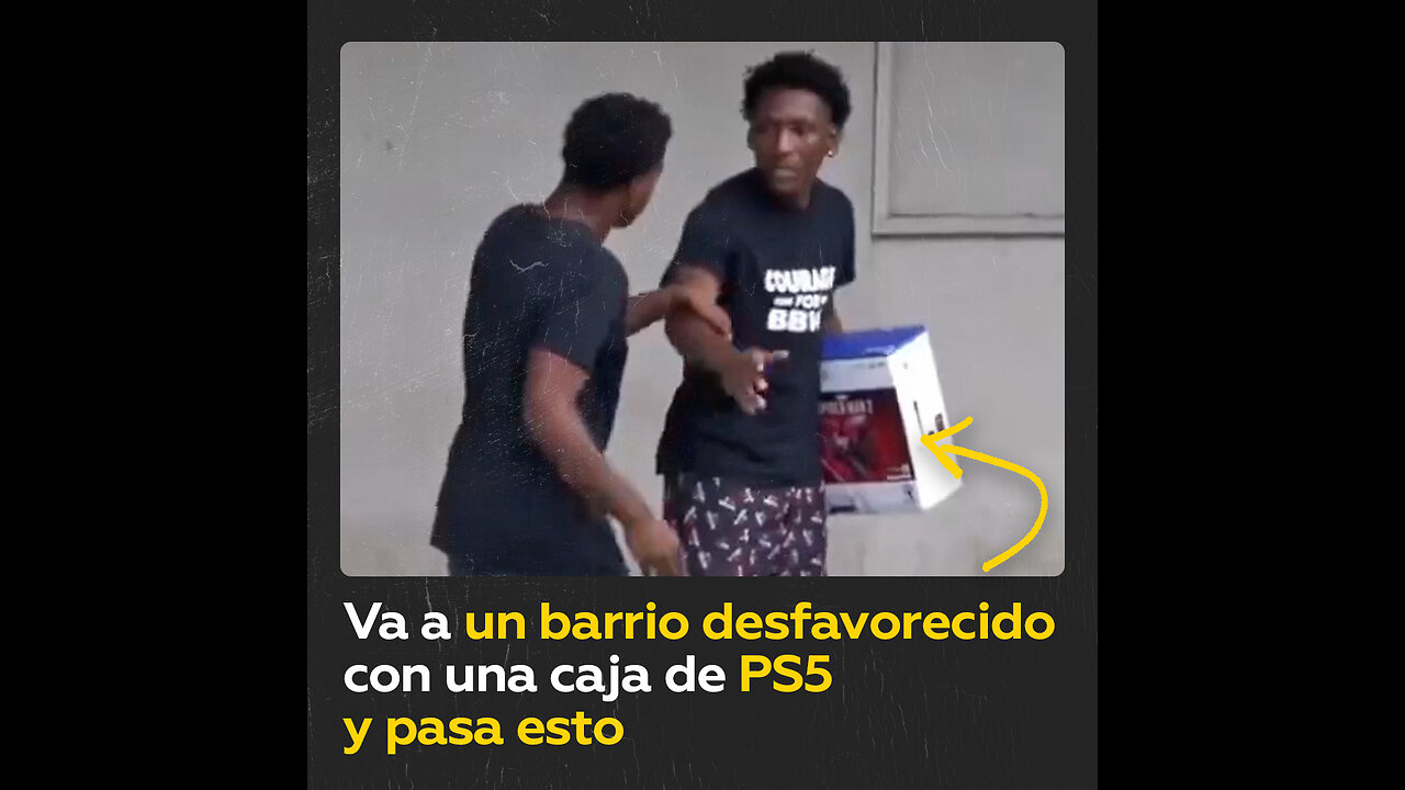 Caja de la PS5 en un barrio desfavorecido: ¿cómo reaccionan los locales?