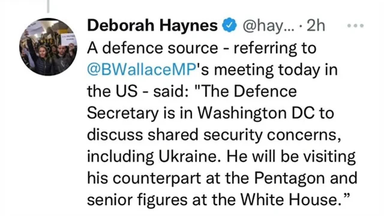 British Defense Secretary In Washington