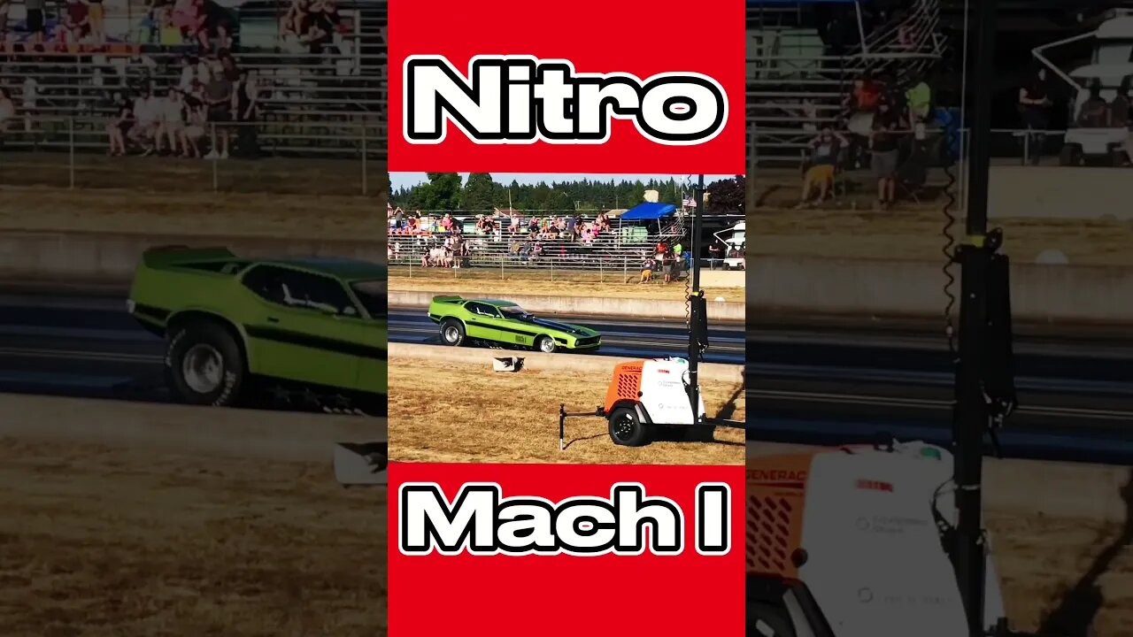 Mustang Mach I Nitro Fuel Funny Car Burnout! #shorts