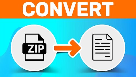 How To Convert Zip To Normal File